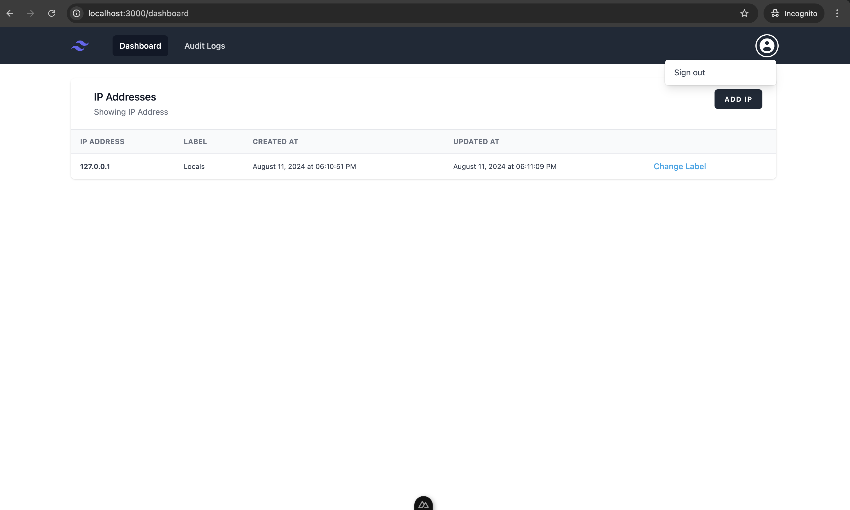 IP Address Management screenshot